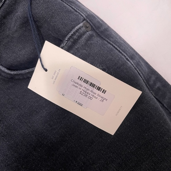 Citizens of Humanity Charlotte High Rise Straight in Happy Hour - Picture 4 of 9